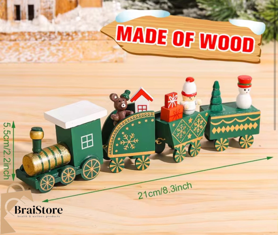 Mini Tren Navidad De Madera™️